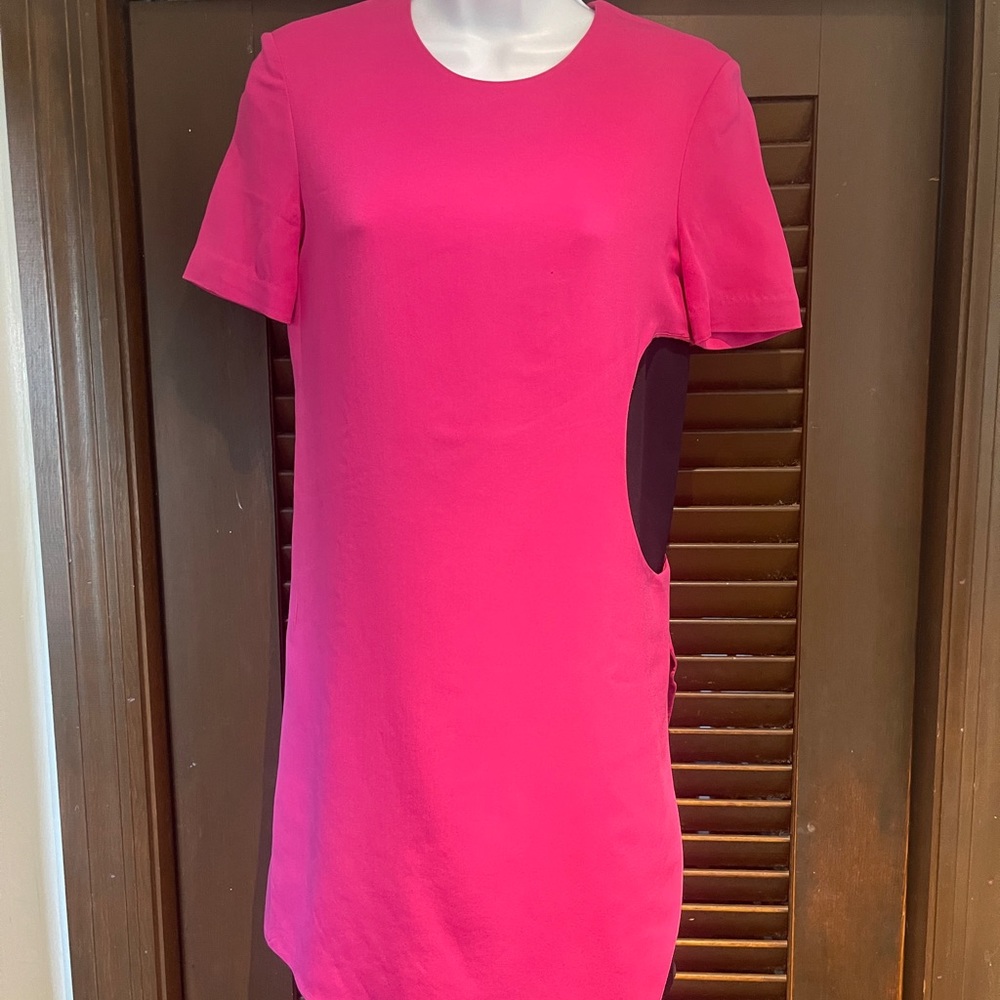 Versace pink dress with black accent